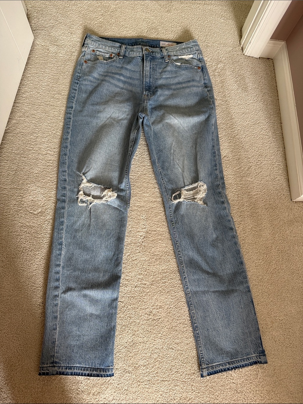 Women’s GAP Light Blue Cheeky Straight High-Rise Jeans